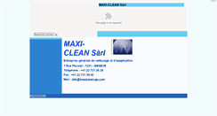 Desktop Screenshot of maxiclean-ge.com